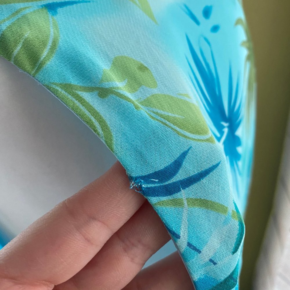 Lapis tropical plussize dress 2X layered - Picture 6 of 6